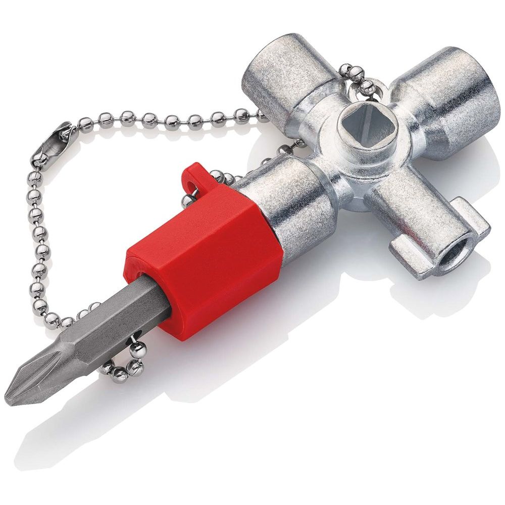 KNIPEX 00 11 02 Schakelkastsleutel voor alle standaard schakelkasten en afsluitsystemen 44 mm-2