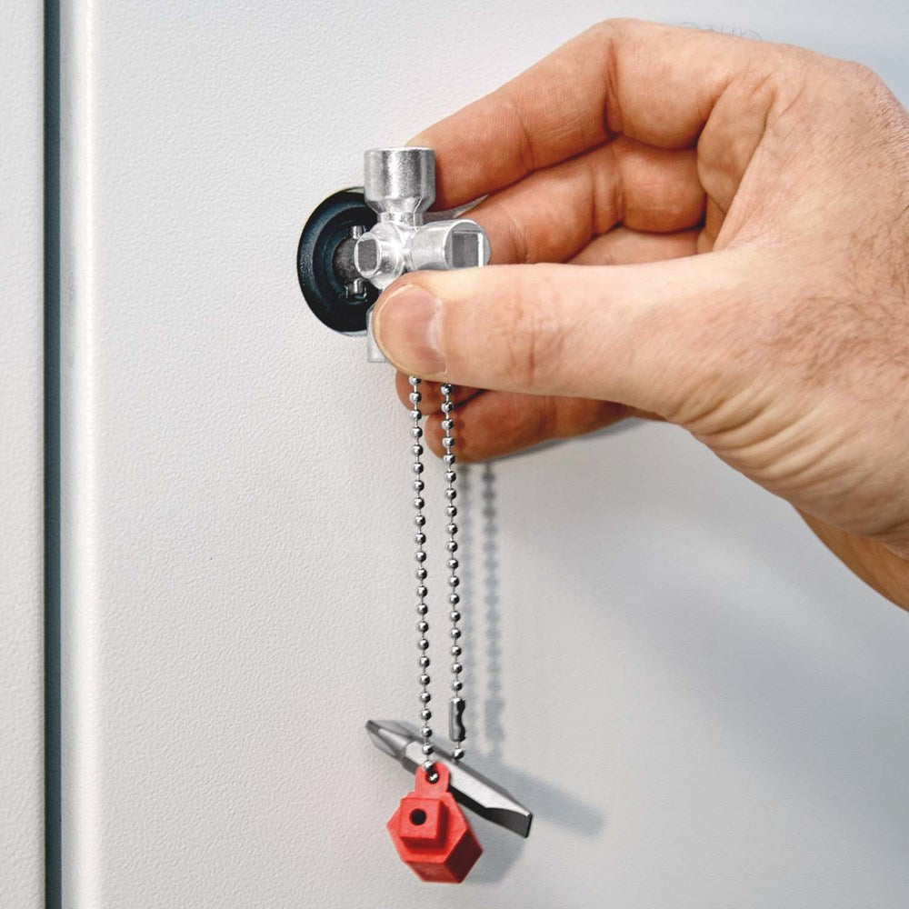 KNIPEX 00 11 02 Schakelkastsleutel voor alle standaard schakelkasten en afsluitsystemen 44 mm-7