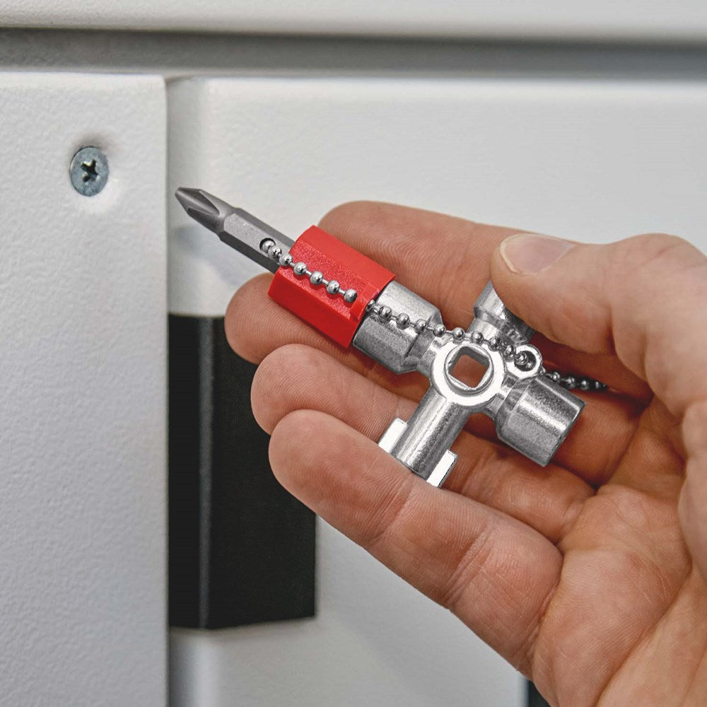KNIPEX 00 11 02 Schakelkastsleutel voor alle standaard schakelkasten en afsluitsystemen 44 mm-8