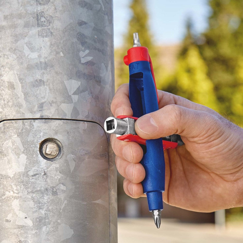 KNIPEX 00 11 07 Stiftschakelkastsleutel voor alle standaard schakelkasten en afsluitsystemen 145 mm-6