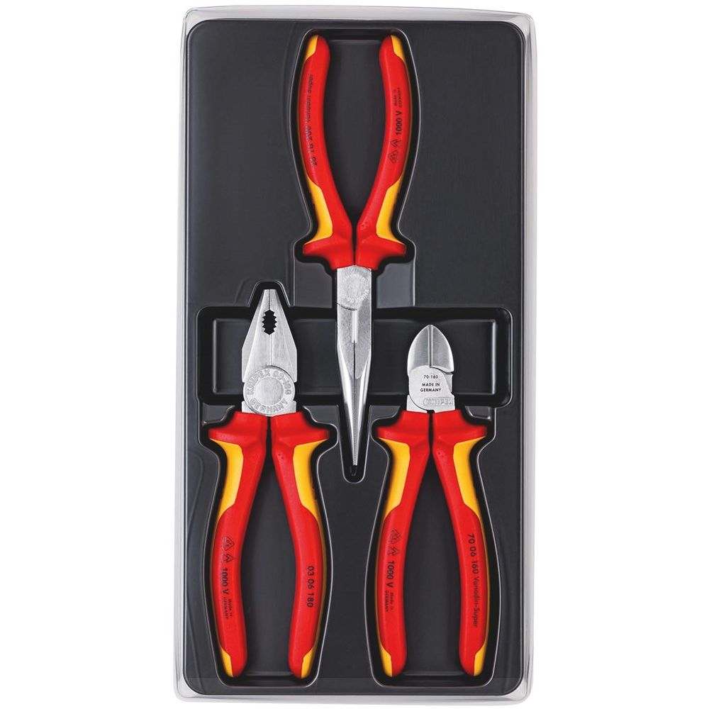KNIPEX 00 20 12 Elektro-set 1 x 87 01 150, 1 x 87 01 250, 1 x 87 01 300 (zelfbedieningskaart/bliste-2