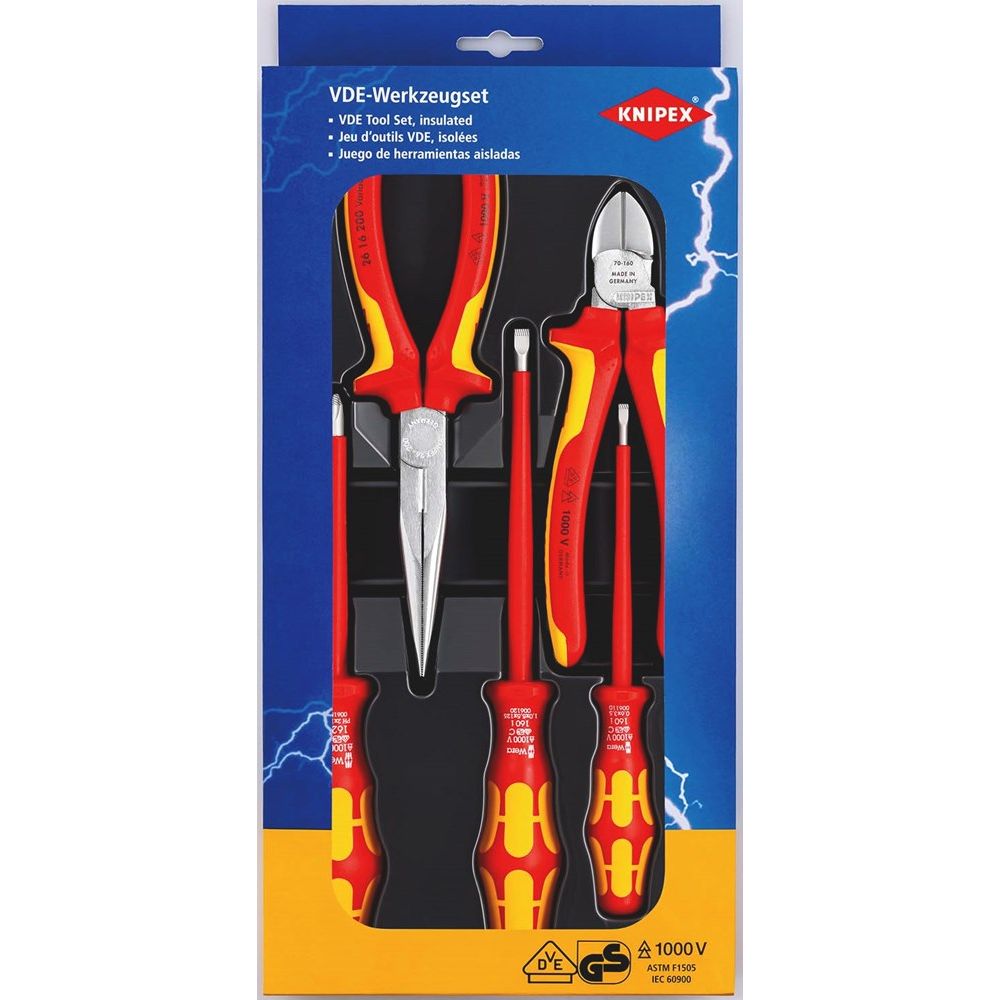 KNIPEX 00 20 13 VDE-gereedschaps-set 5-delig-0