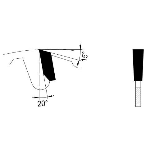 Zaagblad Ø 450 mm, asgat 30 mm, B=4,20 mm, Z=28F+4 SDB, HW
