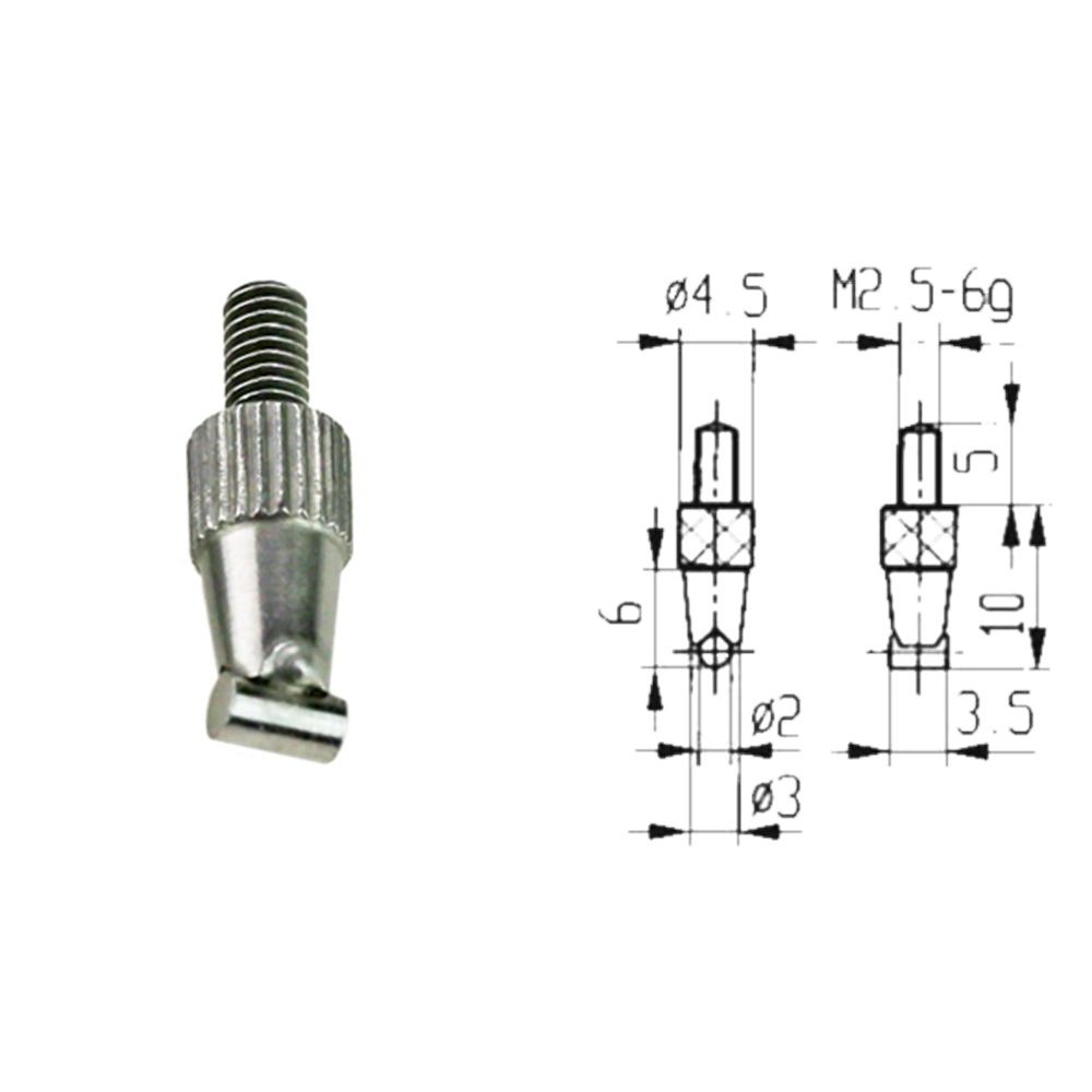Meetinzet voor meetklok radius diameter 3mm-0