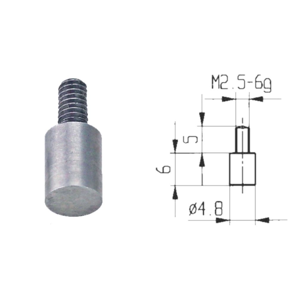 Contactpoint for dial indicator M2.5 6G Diameter 4.8 / 6mm-0