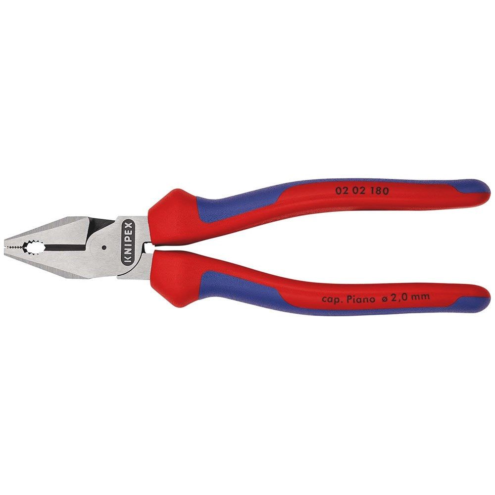 KNIPEX 02 02 180 Kracht-Kombitang met meer-componentengrepen zwart geatramenteerd 180 mm-0