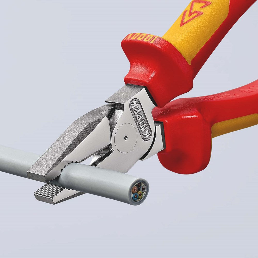 KNIPEX 02 06 200 Kracht-Kombitang geïsoleerd met meer-componentengrepen, VDE-getest verchroomd 200 m-3