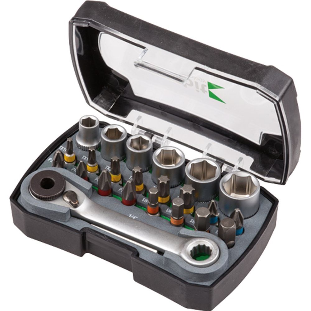 Set bits, doppen, bith. en ratel 24-del.-0