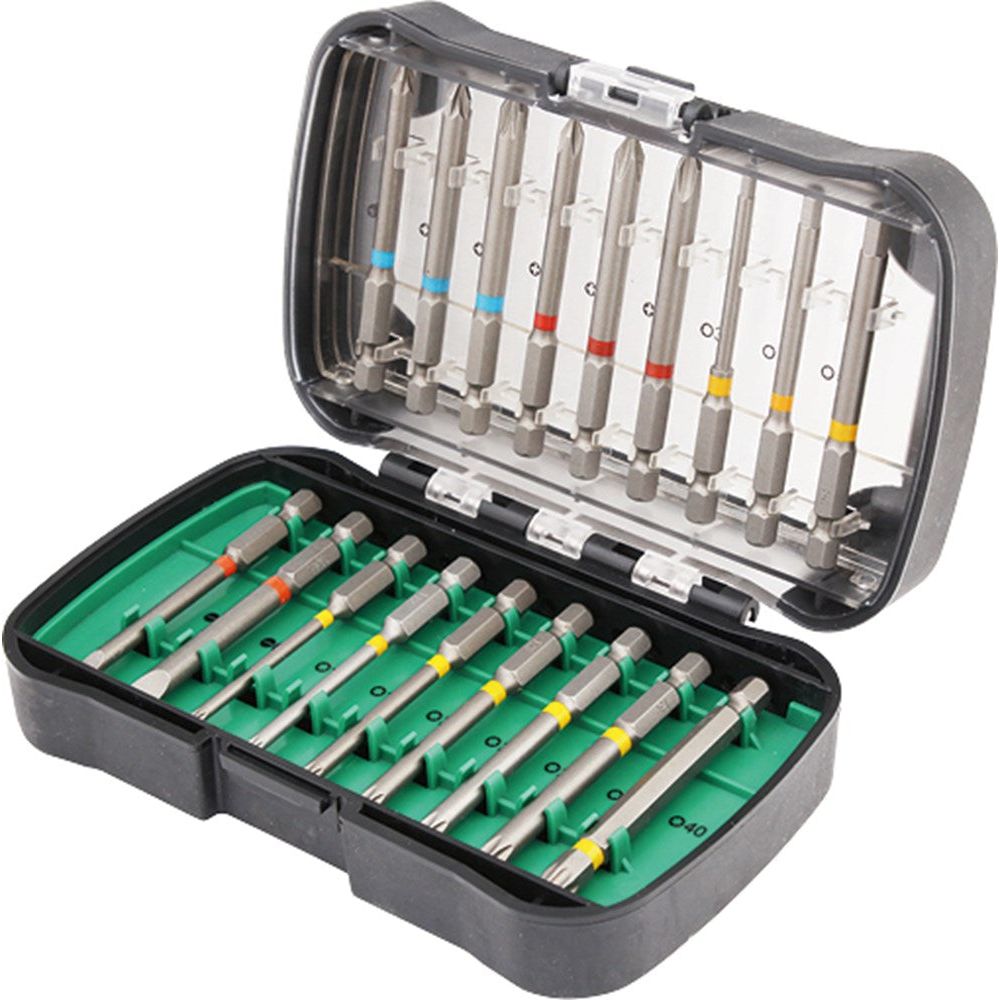 Set lange bits in box 18-delig L=75mm-0