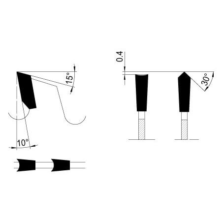 Zaagblad Ø 250 mm, asgat 30 mm, B=3,20 mm, Z=48 HDF Pos., HW