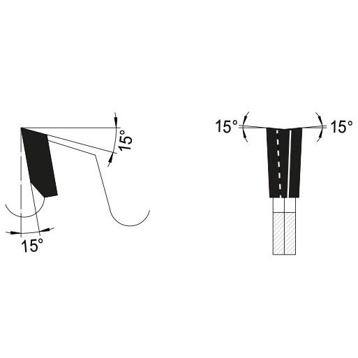 Voorritszaagblad Ø 80 mm, asgat 20 mm, B=2,8-3,6 mm, Z=2×8 Wisseltand, HW