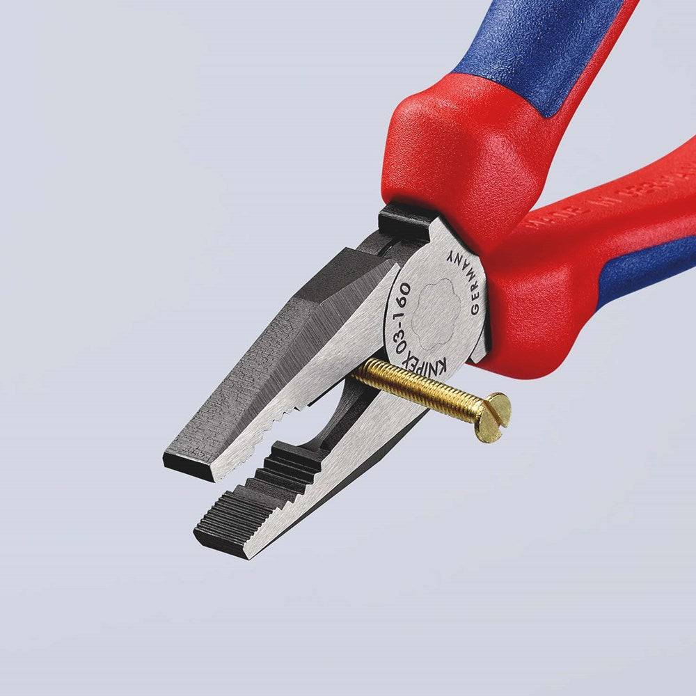 KNIPEX 03 02 160 Kombitang met meer-componentengrepen zwart geatramenteerd 160 mm-4