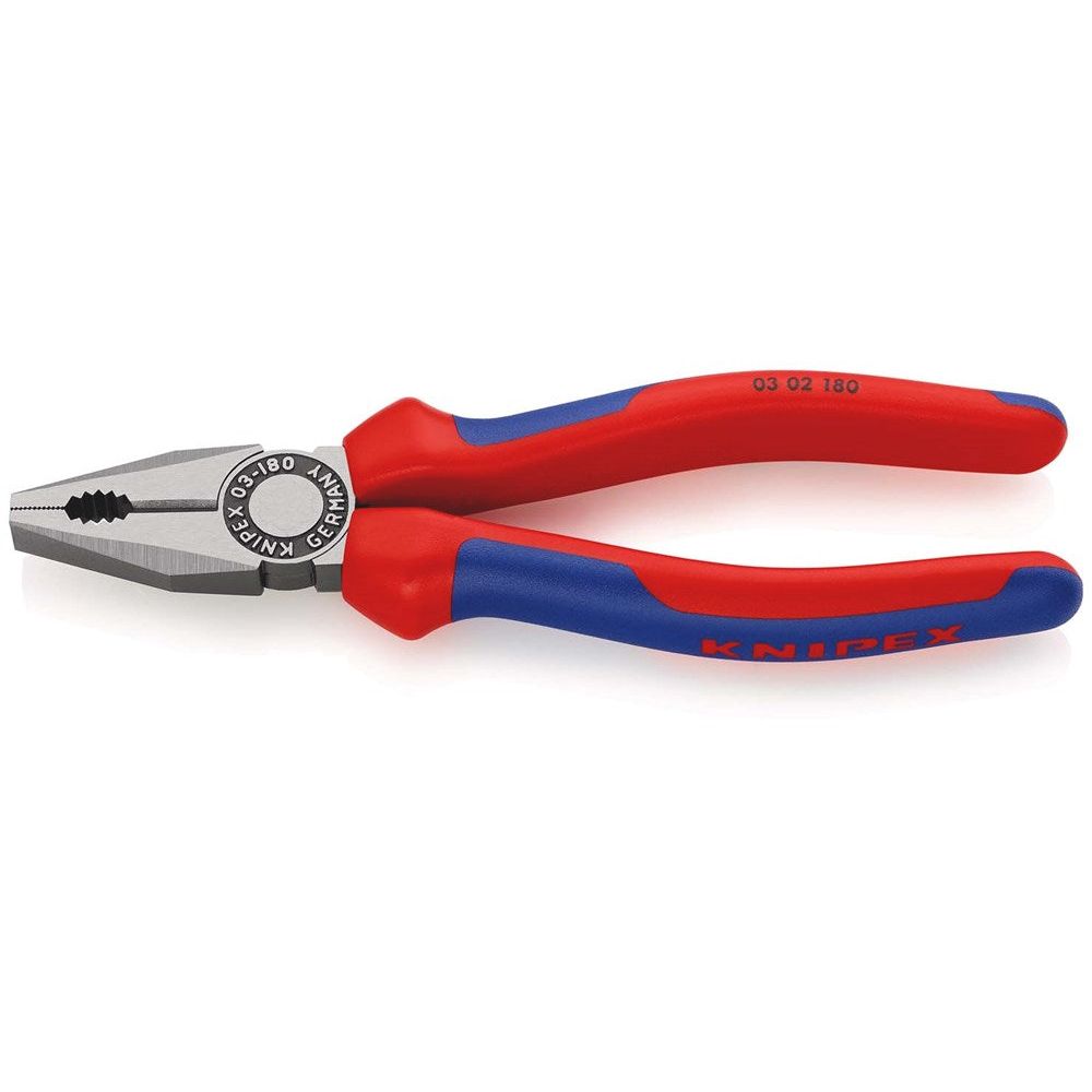 KNIPEX 03 02 180 Kombitang met meer-componentengrepen zwart geatramenteerd 180 mm-0