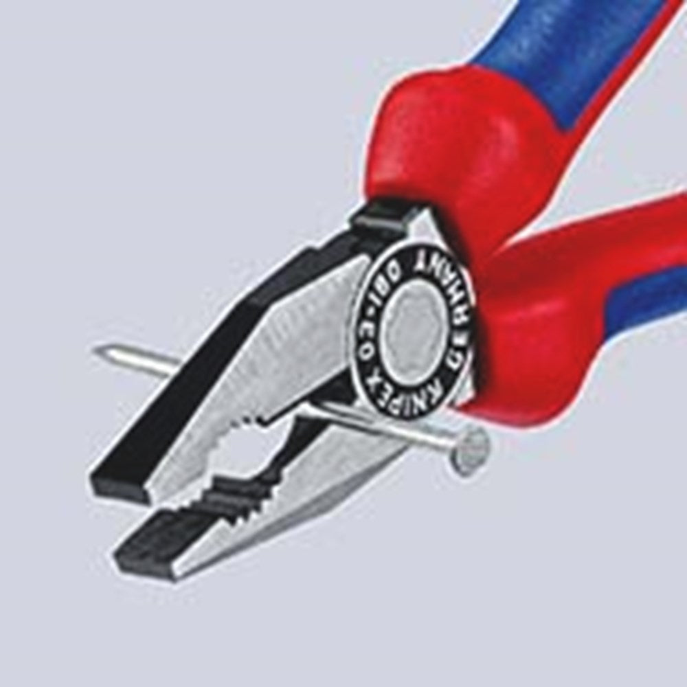 KNIPEX 03 02 180 Kombitang met meer-componentengrepen zwart geatramenteerd 180 mm-3