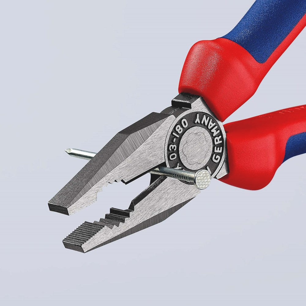 KNIPEX 03 02 180 Kombitang met meer-componentengrepen zwart geatramenteerd 180 mm-10