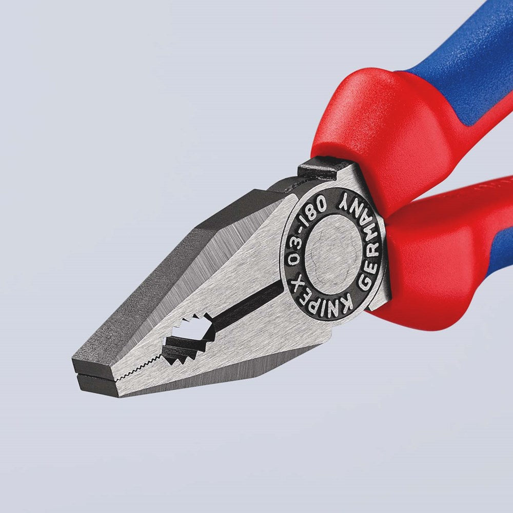 KNIPEX 03 02 180 Kombitang met meer-componentengrepen zwart geatramenteerd 180 mm-11