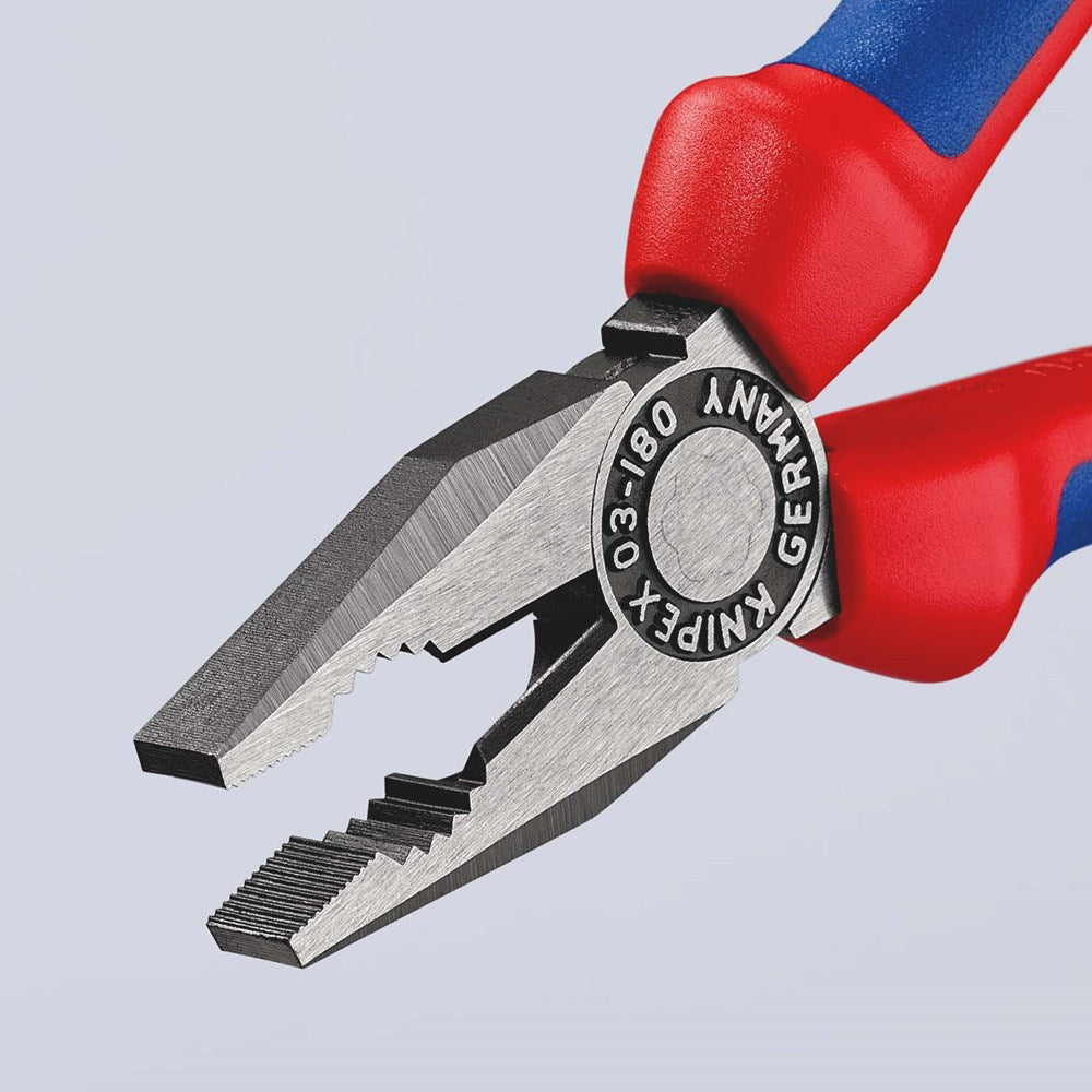 KNIPEX 03 02 180 Kombitang met meer-componentengrepen zwart geatramenteerd 180 mm-12