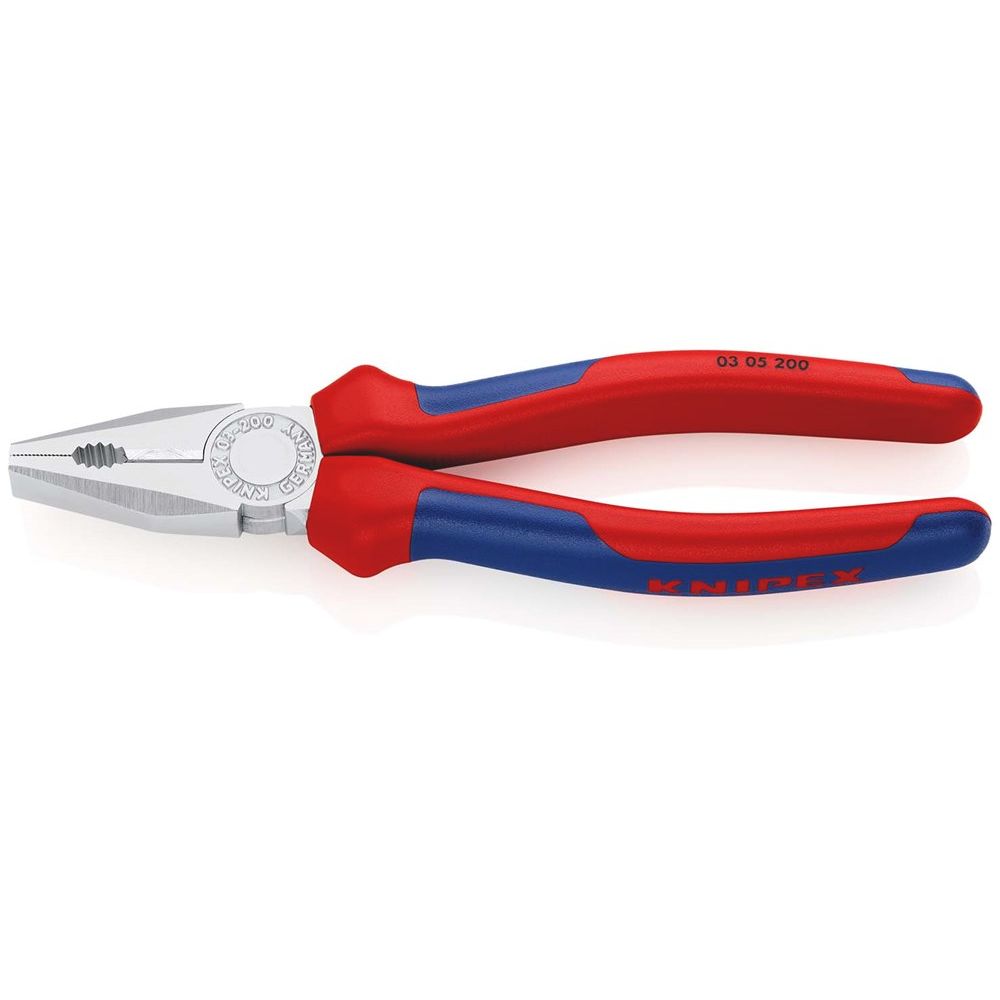 KNIPEX 03 05 200 Kombitang met meer-componentengrepen verchroomd 200 mm-0