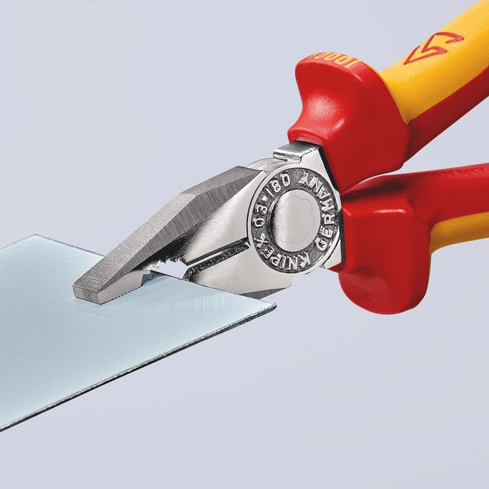 KNIPEX 03 06 180 Kombitang geïsoleerd met meer-componentengrepen, VDE-getest verchroomd 180 mm-8