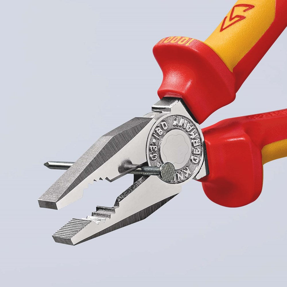 KNIPEX 03 06 180 Kombitang geïsoleerd met meer-componentengrepen, VDE-getest verchroomd 180 mm-9