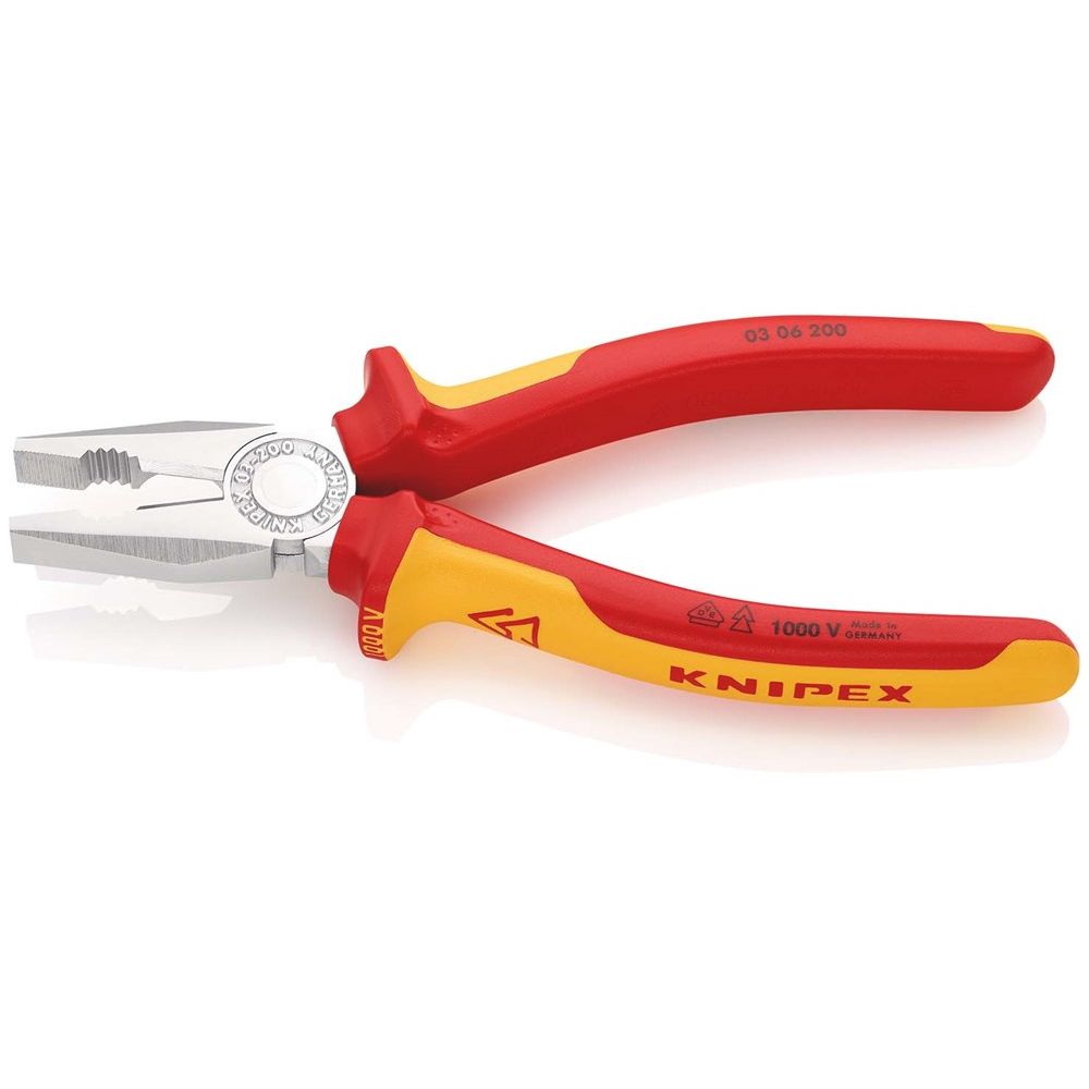 KNIPEX 03 06 200 Kombitang geïsoleerd met meer-componentengrepen, VDE-getest verchroomd 200 mm-2