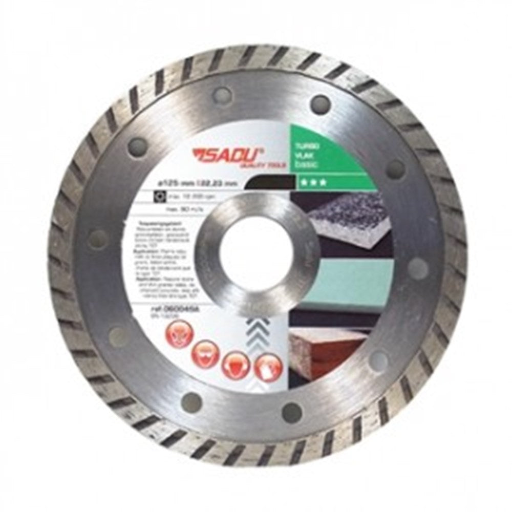 Diamantschijf 125x22x10mm Type Turbo-0