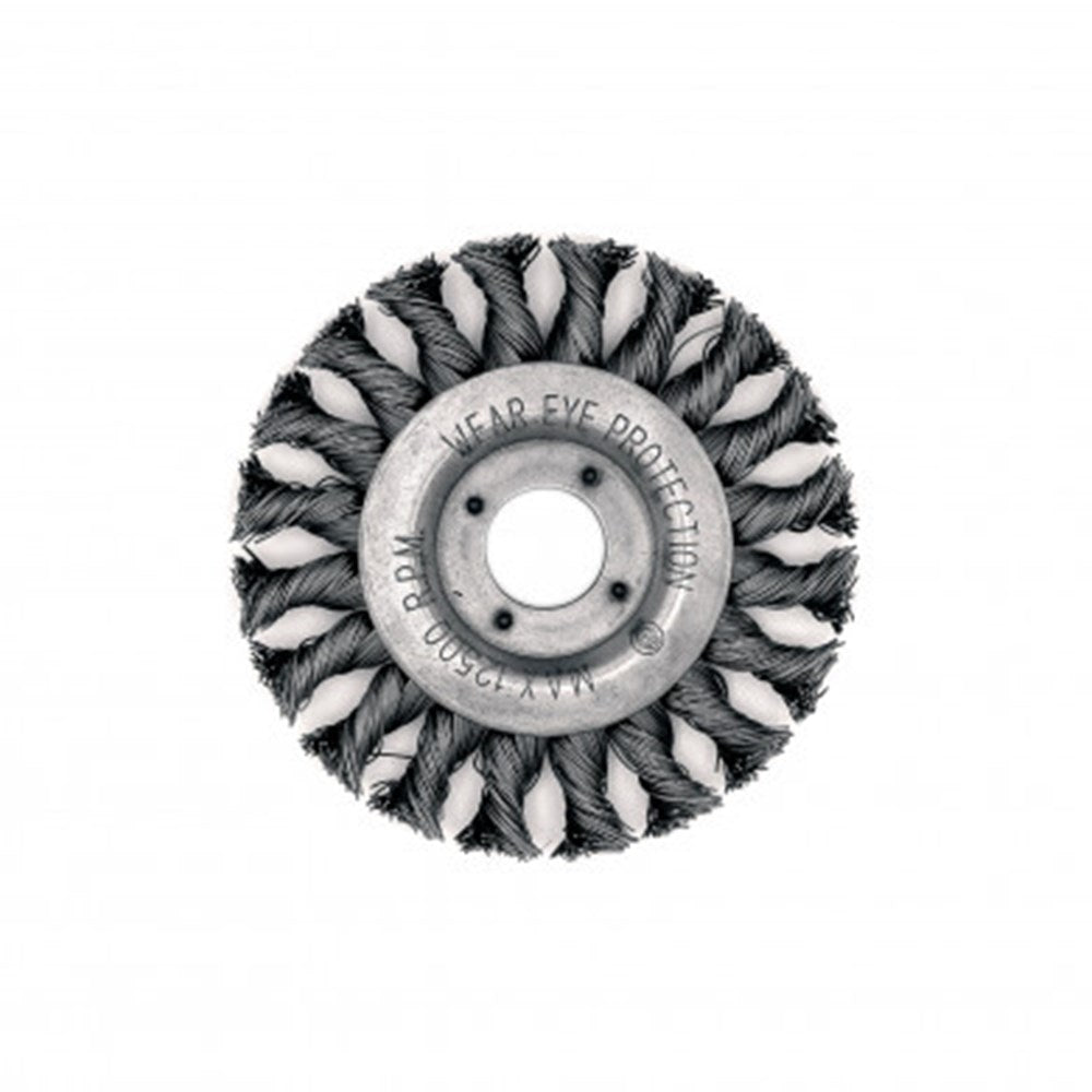 Rondborstel 115x22x0,50mm Gehard en getordeerd draad 0,5mm-0