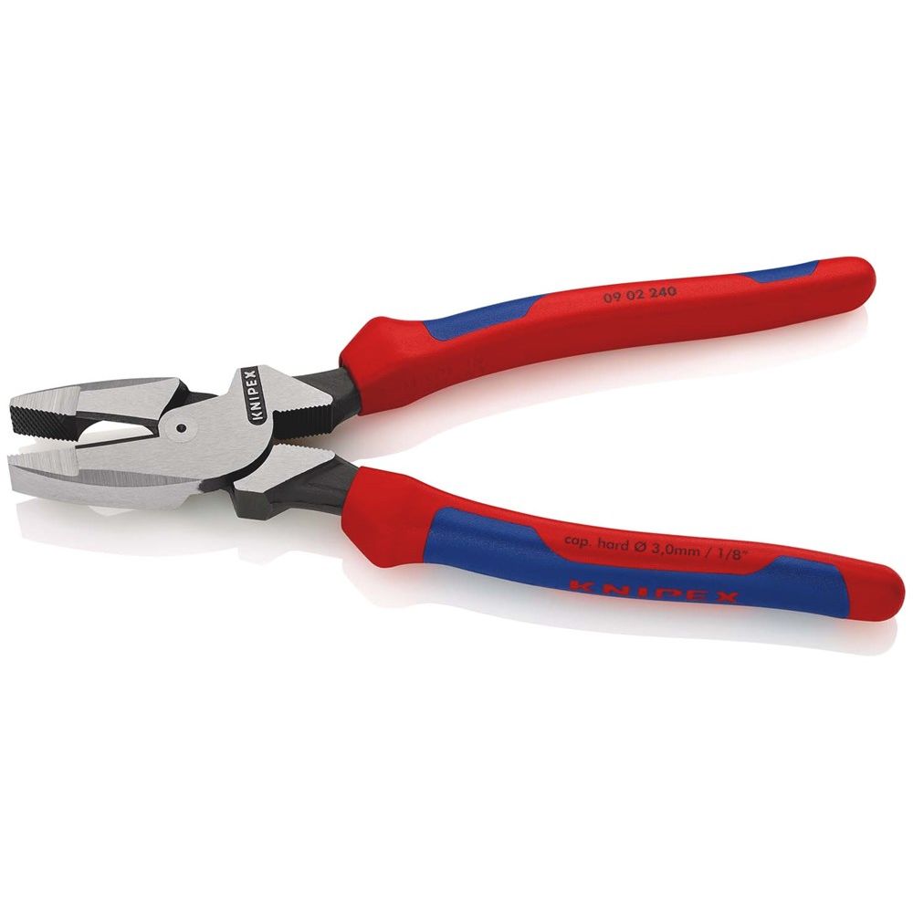KNIPEX 09 02 240 Kracht-Kombitang "Lineman's Pliers" Amerikaans model met meer-componentengrepen zwa-2