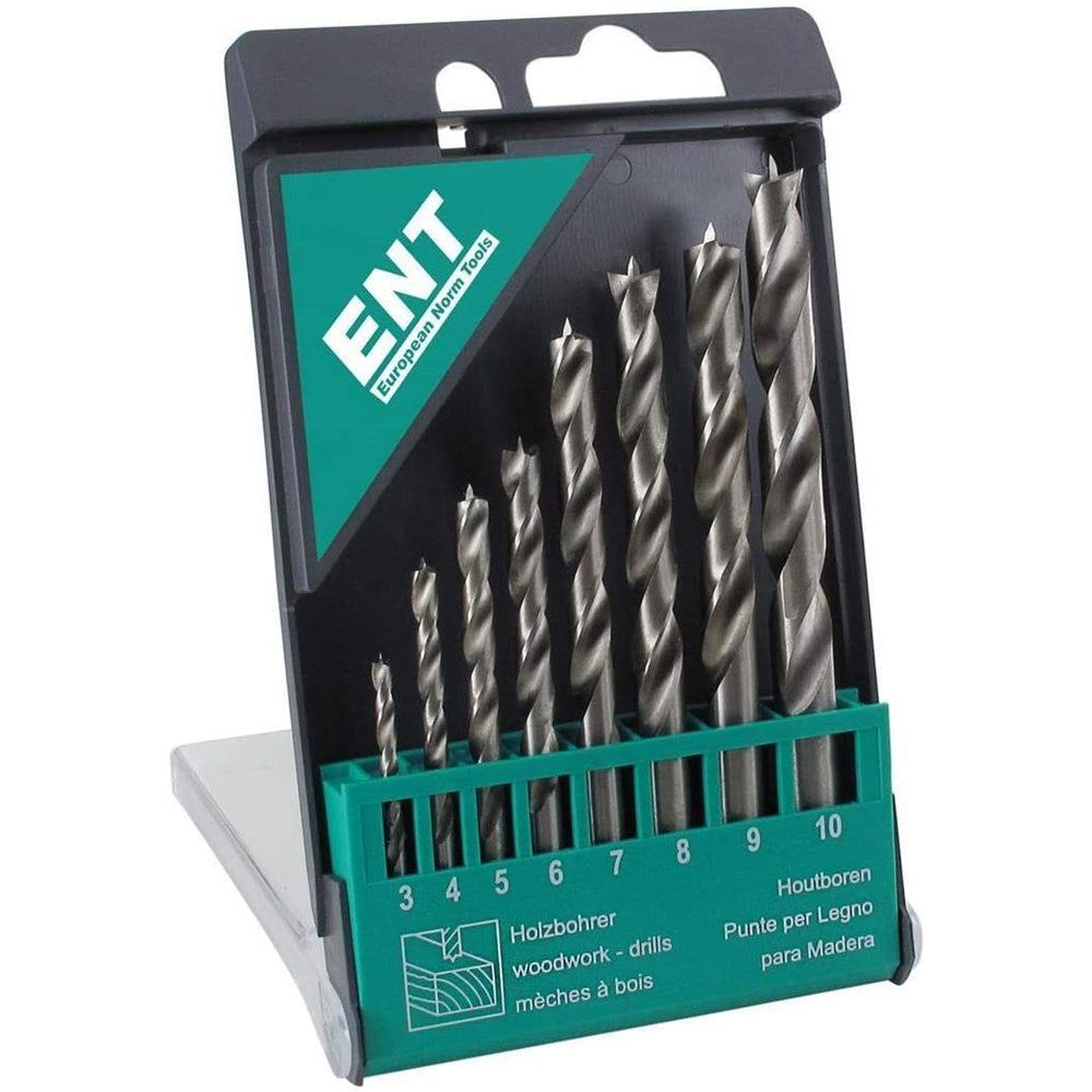 DURADRILL 8-dlg. houtboorset 3-10mm-0