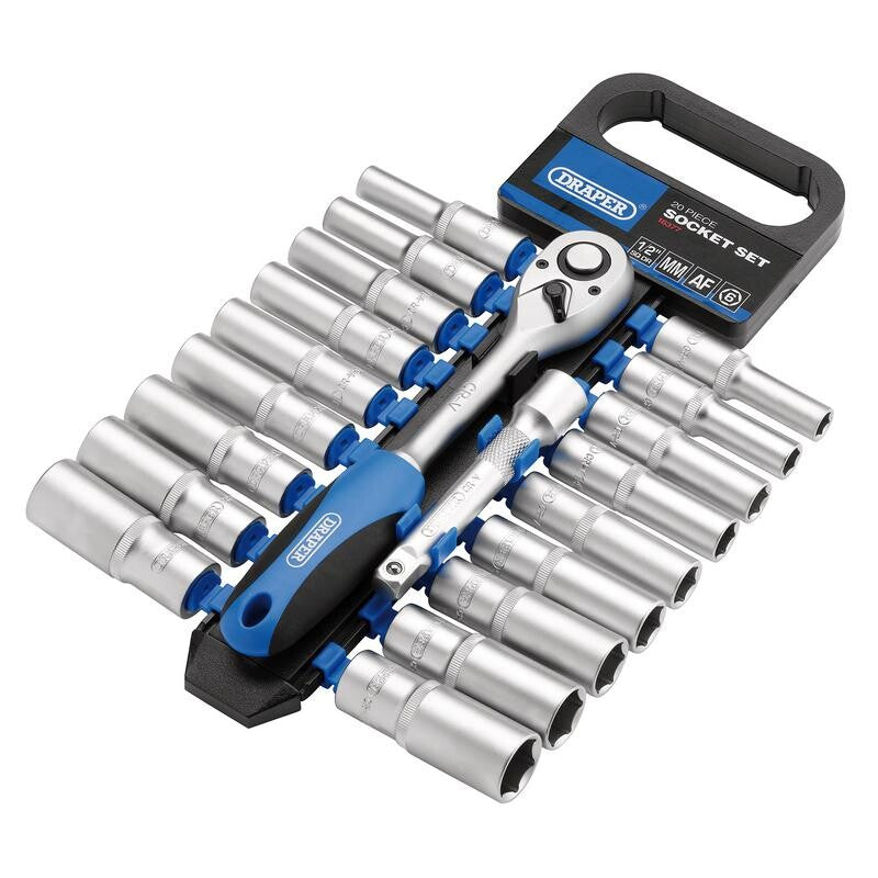 1/2" Doppenset lang, 20-delige