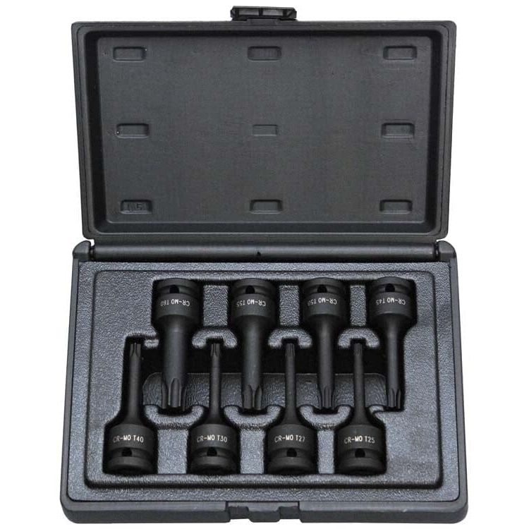 1/2" Krachtdoppenset torx, 8dlg-0