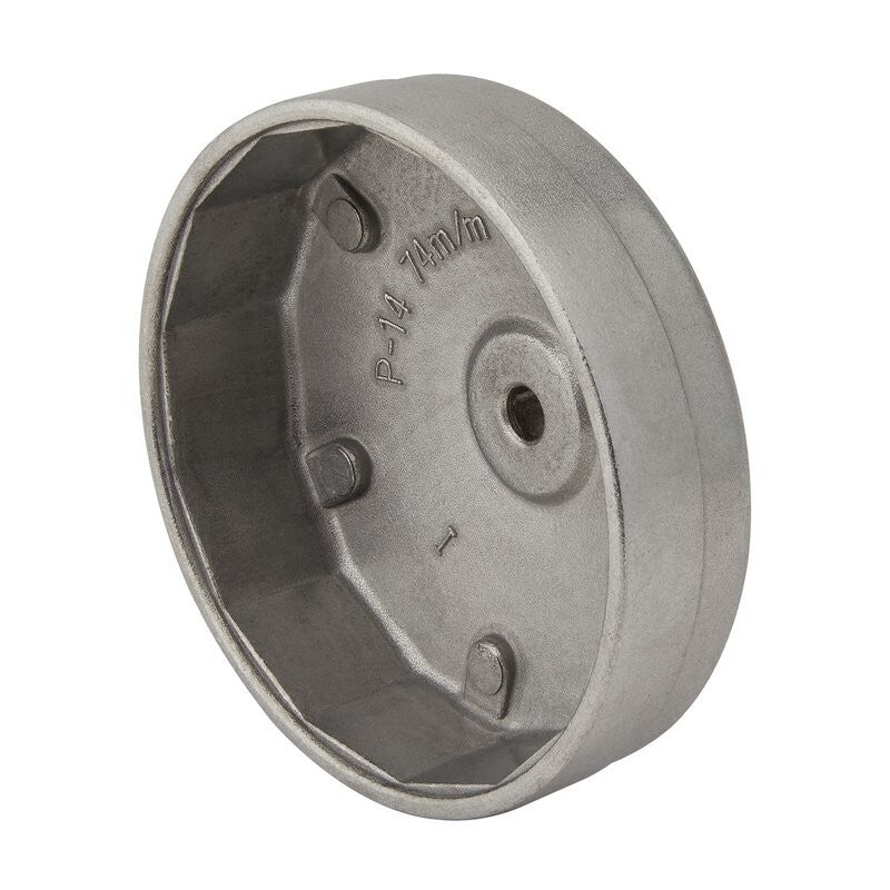 1/2" Oliefilterdop 14-kant, 74mm