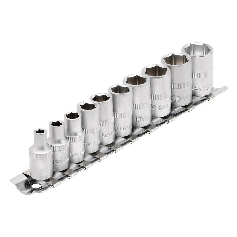 1/4" Doppenrail, 10-delige