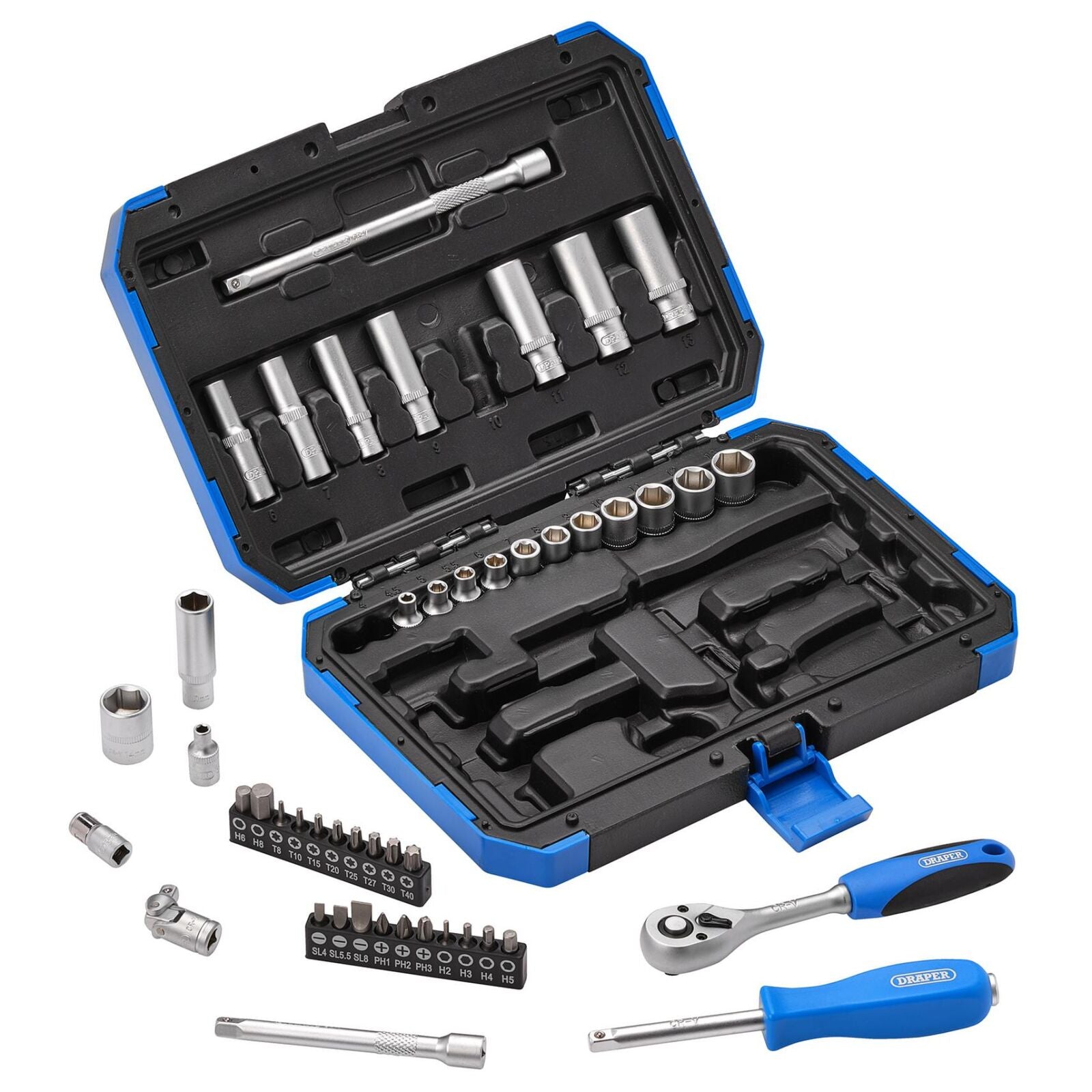 1/4" Doppenset, 47dlg