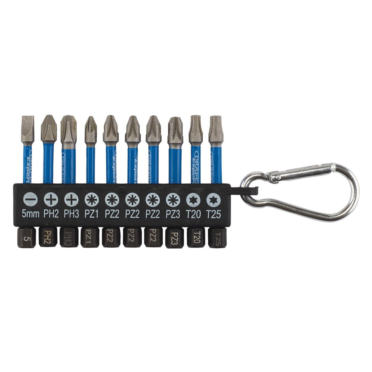 1/4" Slagbitset 50mm, 10dlg Draper Tools D04933