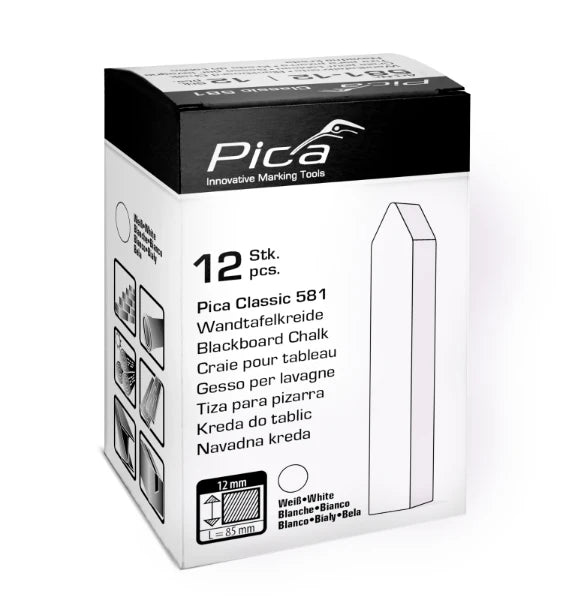 Pica Bordkrijt 581 wit (12 stuks)