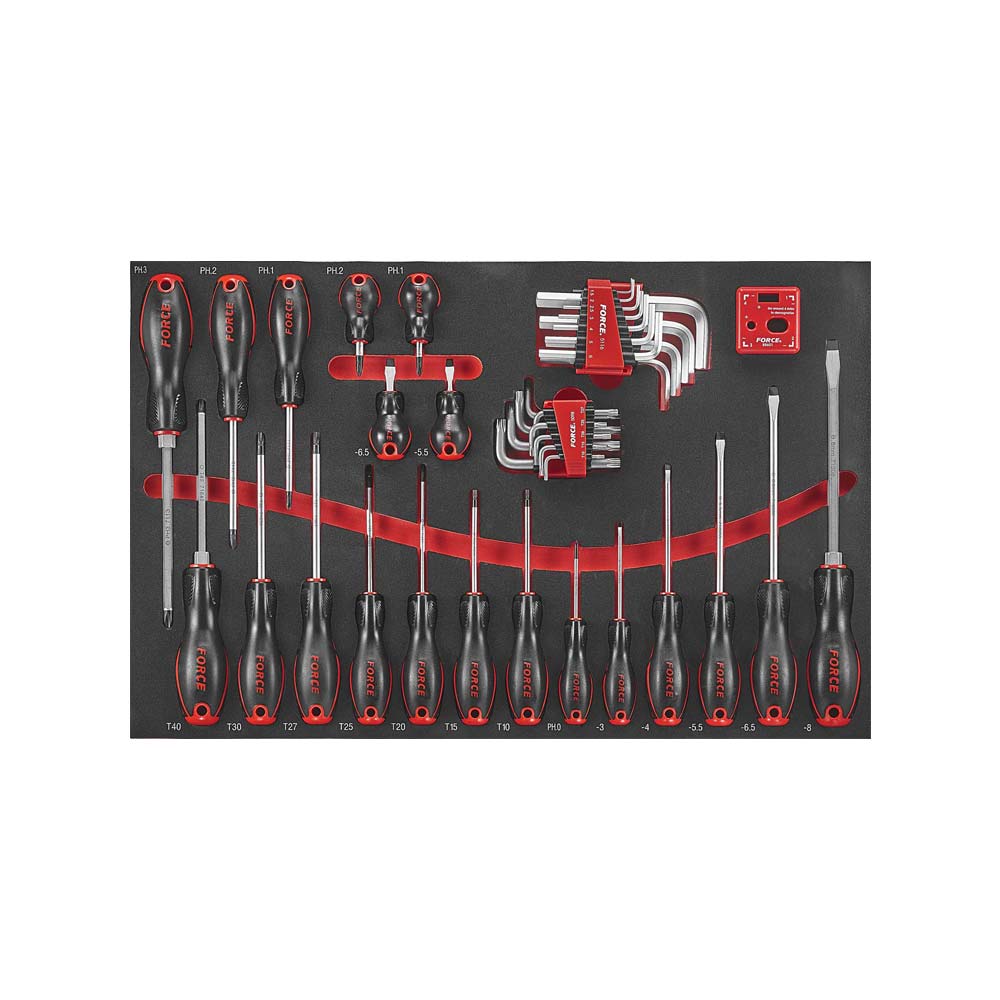 Titanium Gereedschapswagen met 8 lades en gereedschap van 415 stuks (EVA)