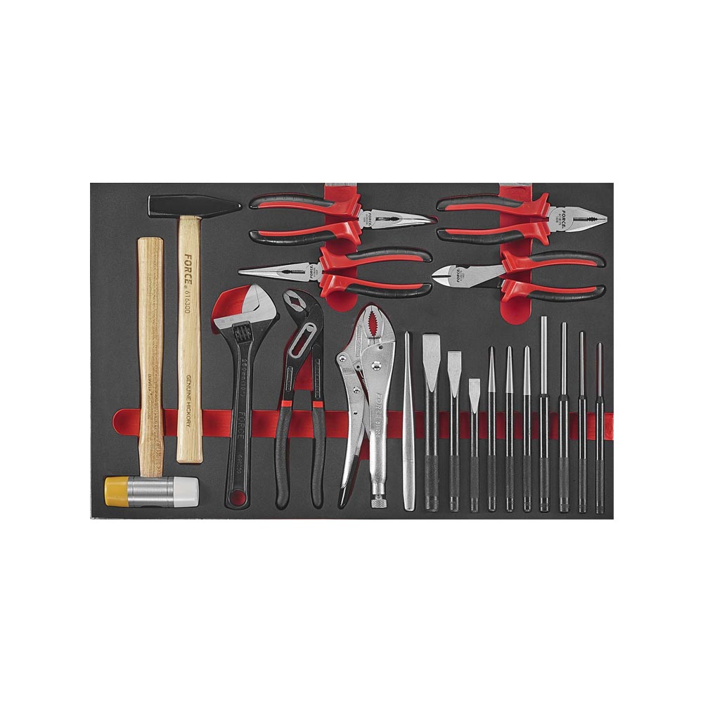 Zwarte Gereedschapswagen 8-lades met 415-delig gereedschap (EVA)