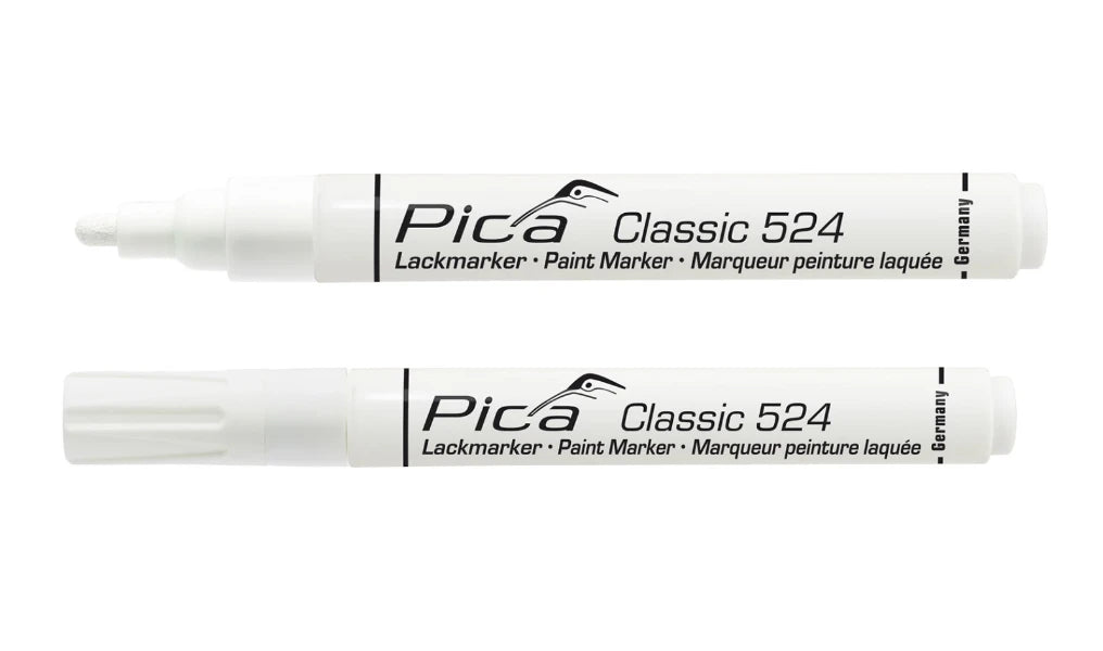 Pica Classic 524/52 Industriële Lakmarker wit (10 stuks)