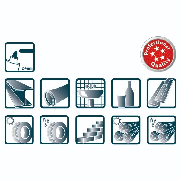 Pica Classic 524/36 Industriële Lakmarker groen (10 stuks)
