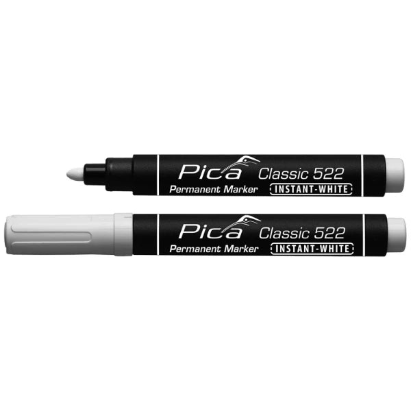 Pica Classic 522/52 Permanent Marker wit - conische punt (10 stuks)