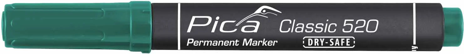 Pica Classic 520/36 Permanent Marker groen - conische punt (10 stuks)