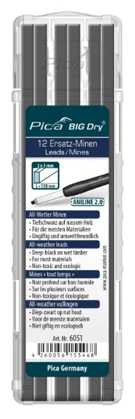 Pica BIG Dry 6051 Navulling grafiet/zwart
