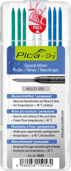 Pica Dry 4040 Navulling multikleur - 8 staafjes