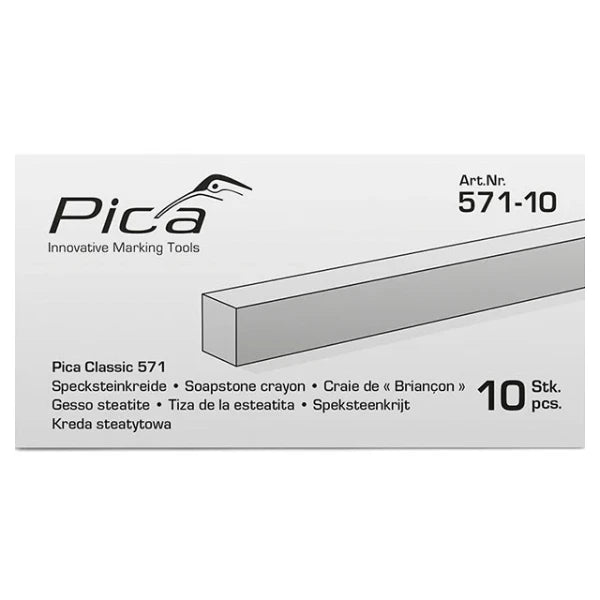 Pica Classic 571 Speksteenkrijt - 10 stuks