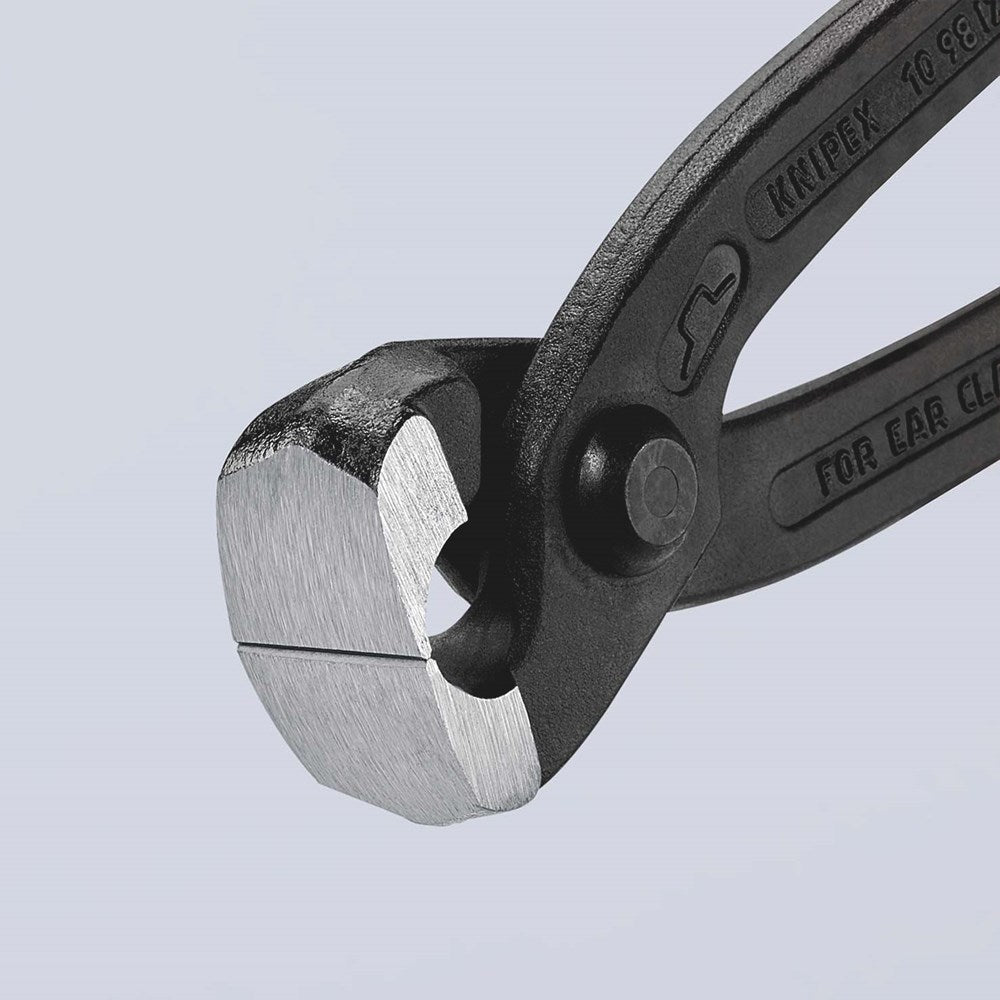 KNIPEX 10 98 I220 Oorklemtang met kunststof bekleed zwart geatramenteerd 220 mm-12