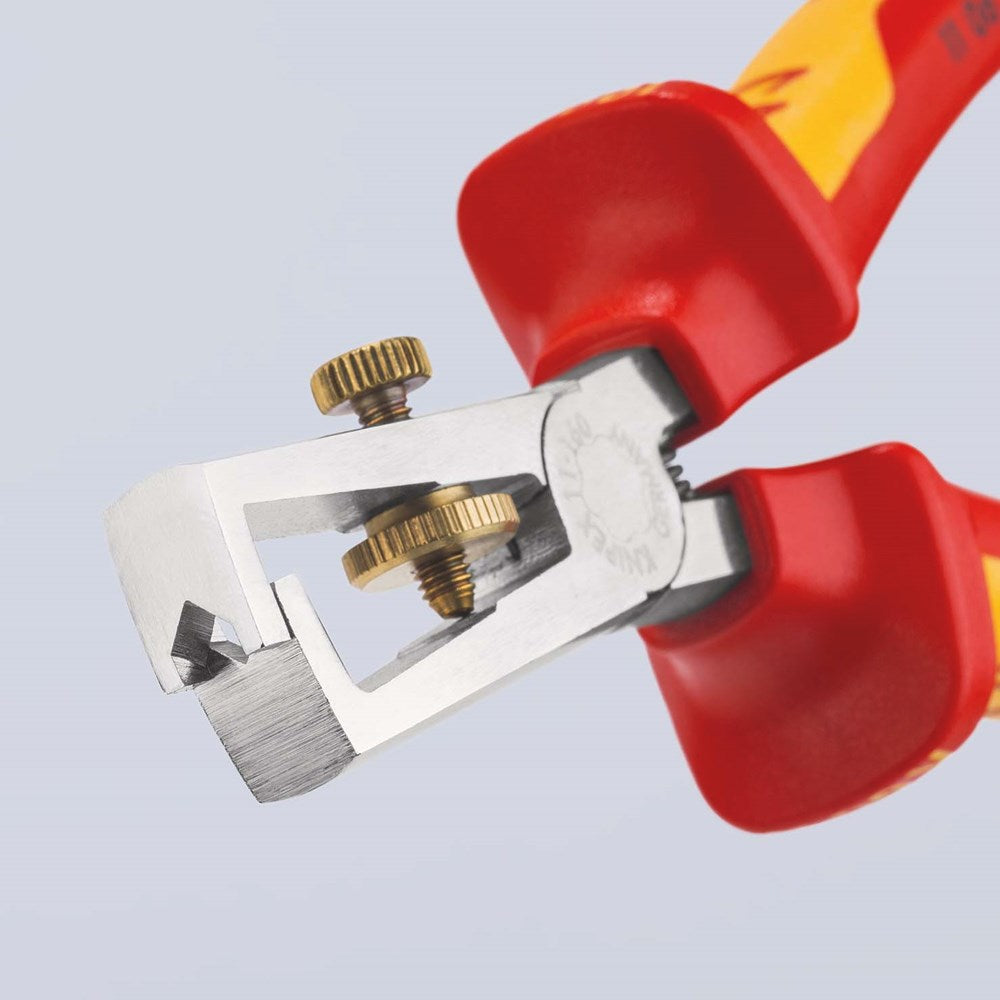 KNIPEX 11 06 160 Afstriptang met openingsveer, universeel geïsoleerd met meer-componentengrepen, VDE-3