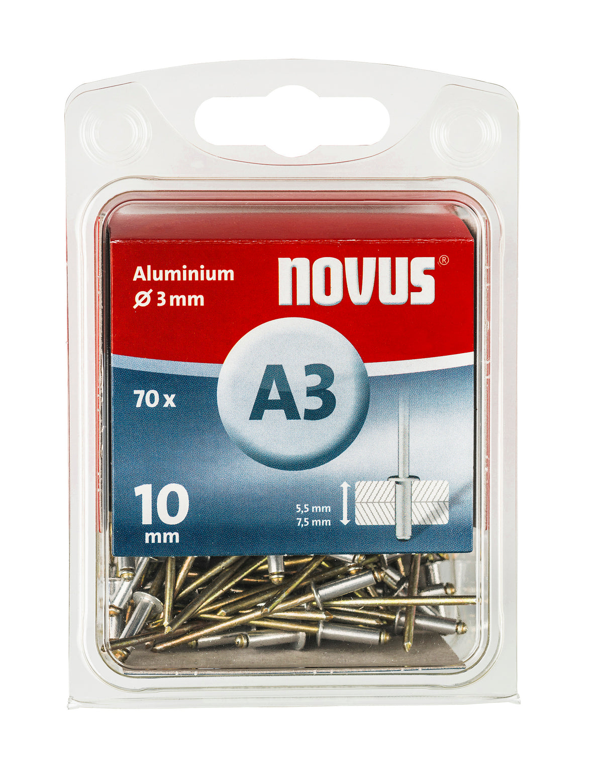Novus blindklinkmoertang N-140
