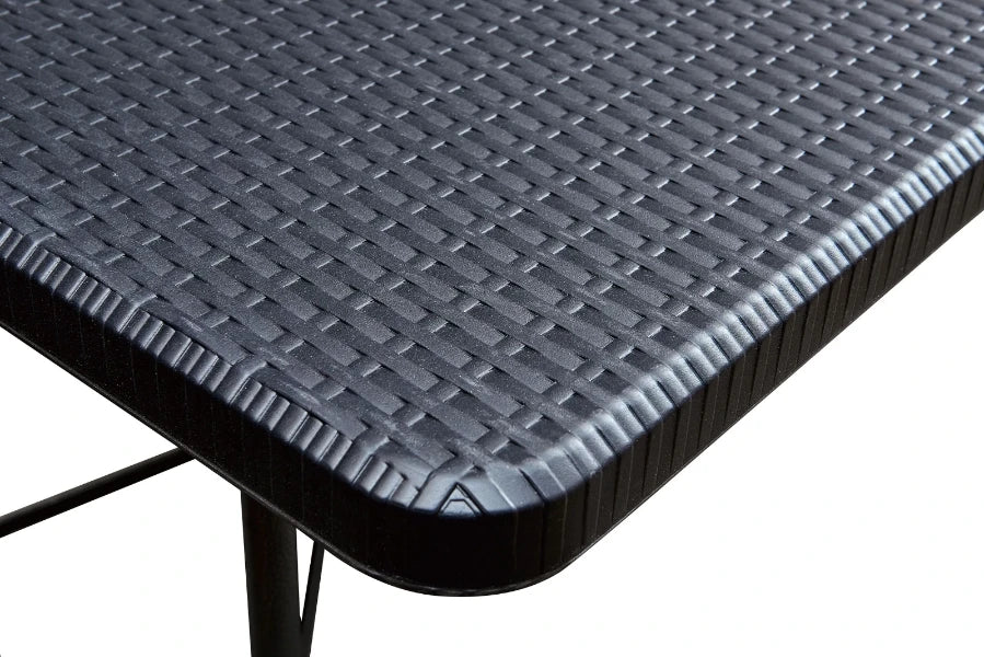 ERRO Vouwtafel 180cm zwart - wickerlook