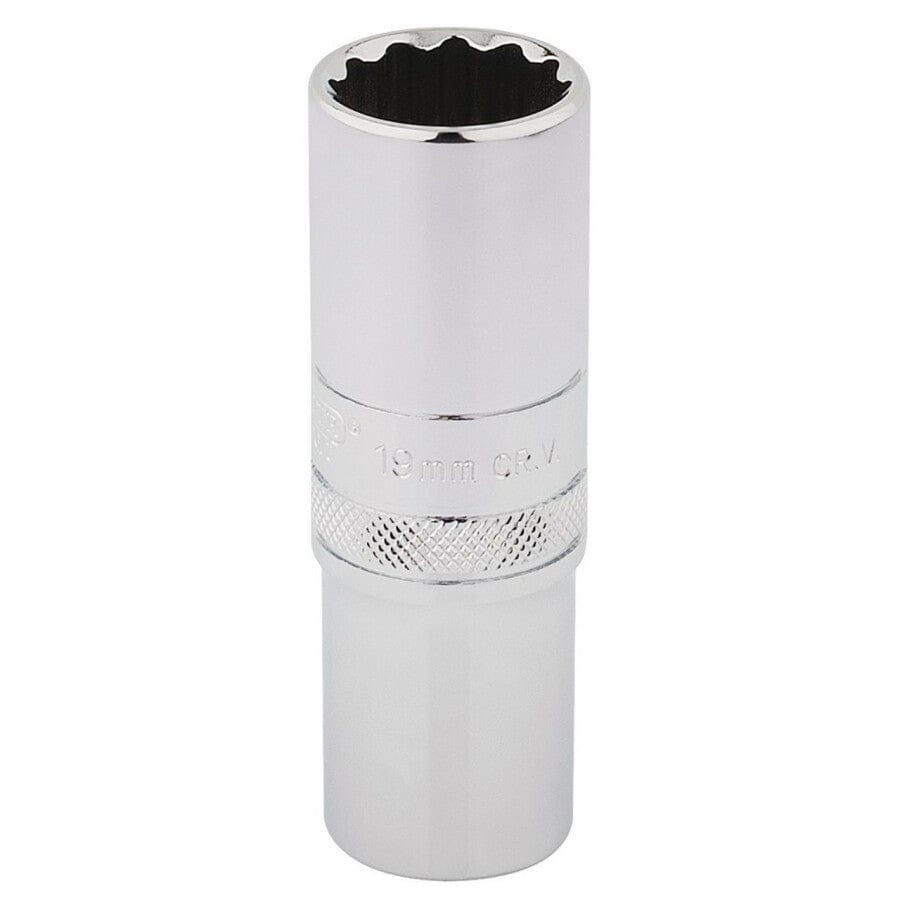 1/2" Dop lang, 19mm, 12 - kantDraper ToolsMZS Gereedschap